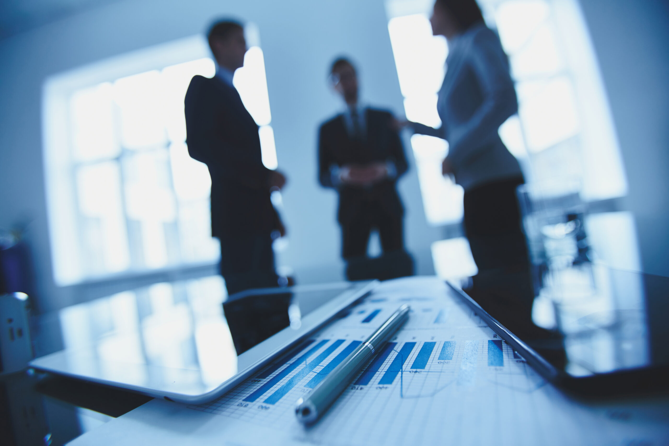 Reunião estratégica de liderança empresarial